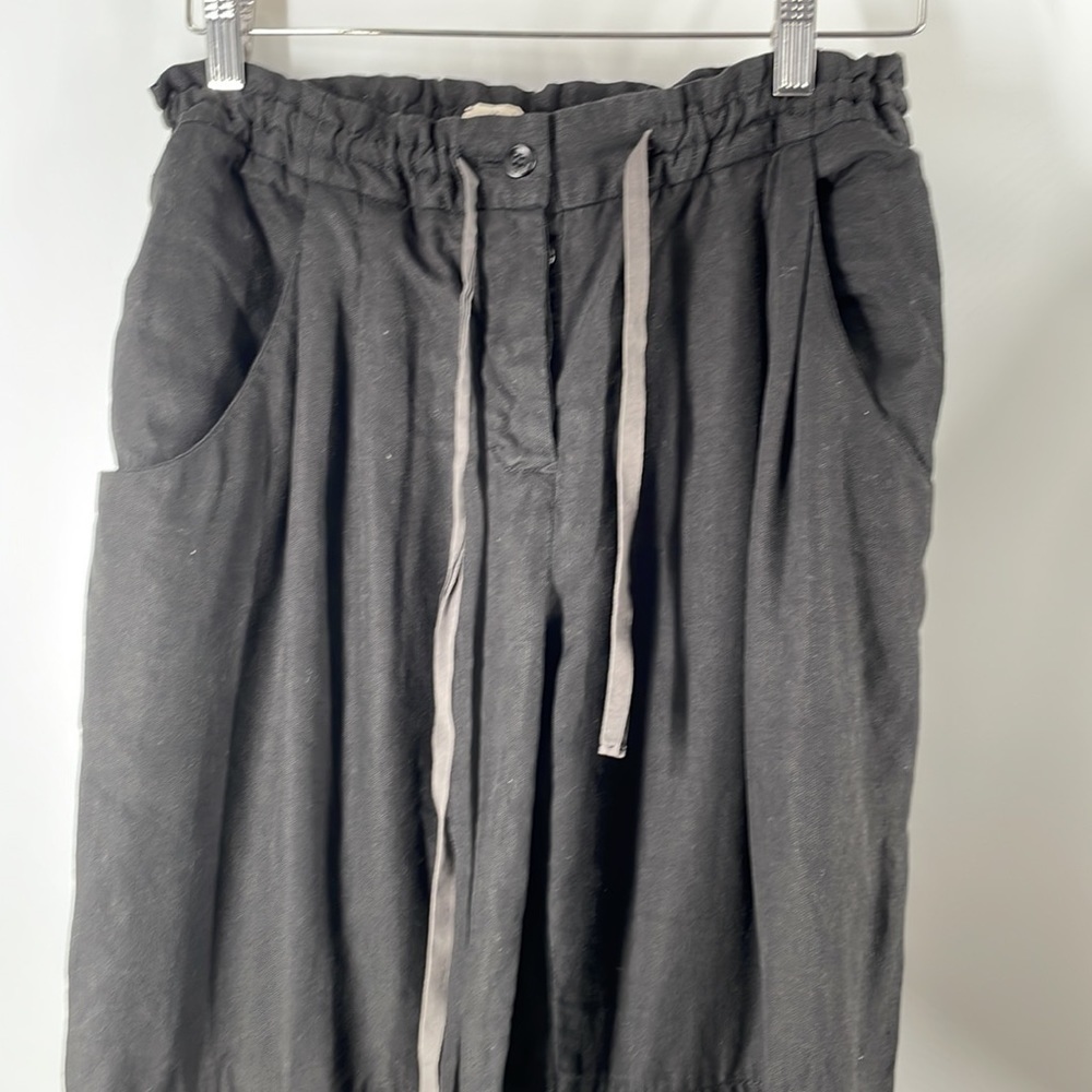 ARITZIA Wilfred Marais Rolled Cuff Pants linen blend black business casual sz 0 - Picture 5 of 10
